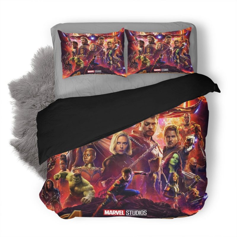 Avengers Infinity War Duvet Cover and Pillowcase Set Bedding Set 364