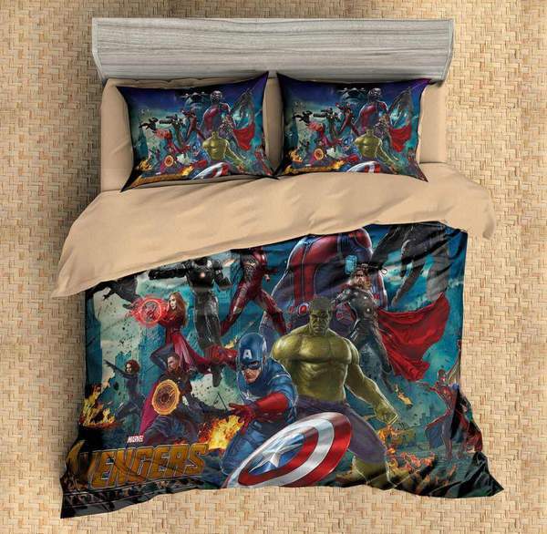 Avengers Infinity War Duvet Cover and Pillowcase Set Bedding Set 481