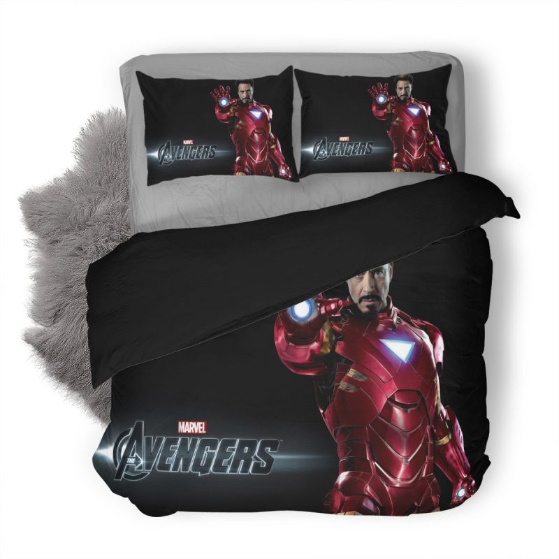 Avengers Iron Man Duvet Cover and Pillowcase Set Bedding Set 371