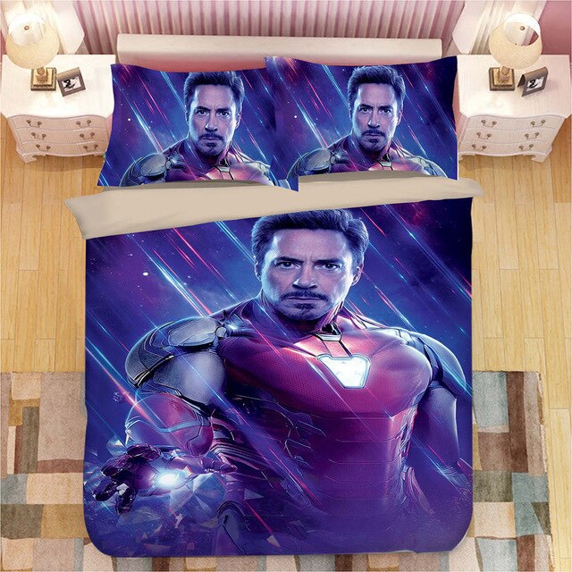 Avengers iron Man 224 Duvet Cover and Pillowcase Set Bedding Set