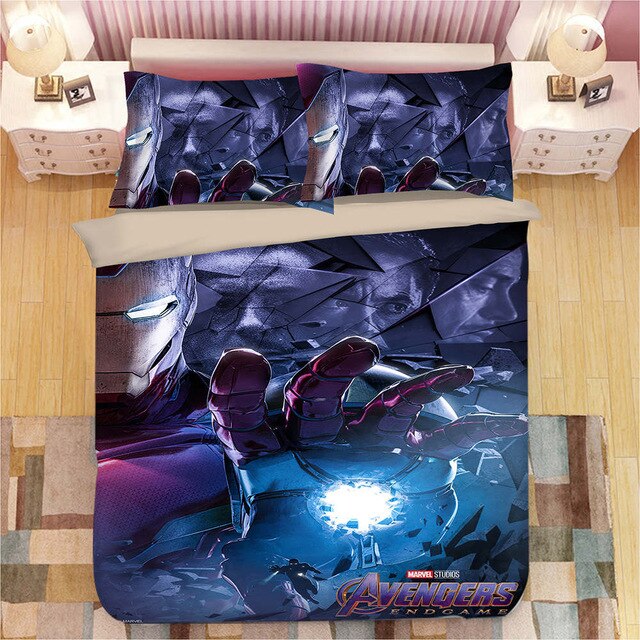 Avengers iron Man 225 Duvet Cover and Pillowcase Set Bedding Set