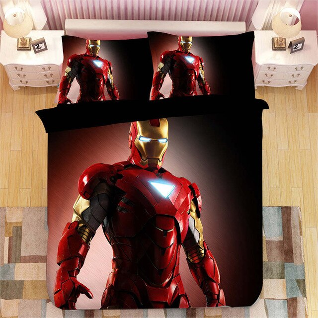 Avengers iron Man 229 Duvet Cover and Pillowcase Set Bedding Set