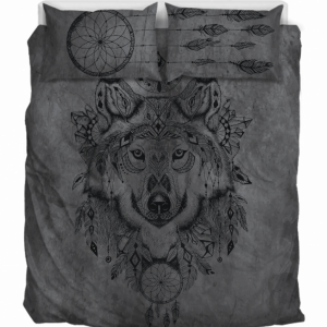 BOHEMIAN WOLF Duvet Cover and Pillowcase Set Bedding Set