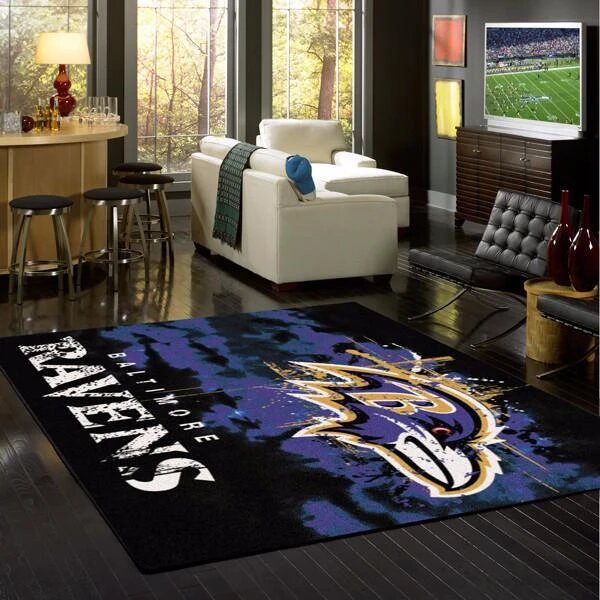 Baltimore Ravens Deandanecerse Carpet Living Room Rugs