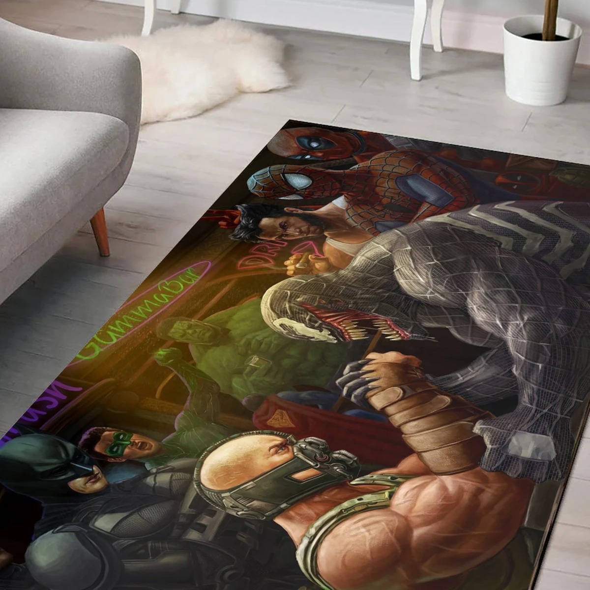 Bane venom marvel rugs living room carpet