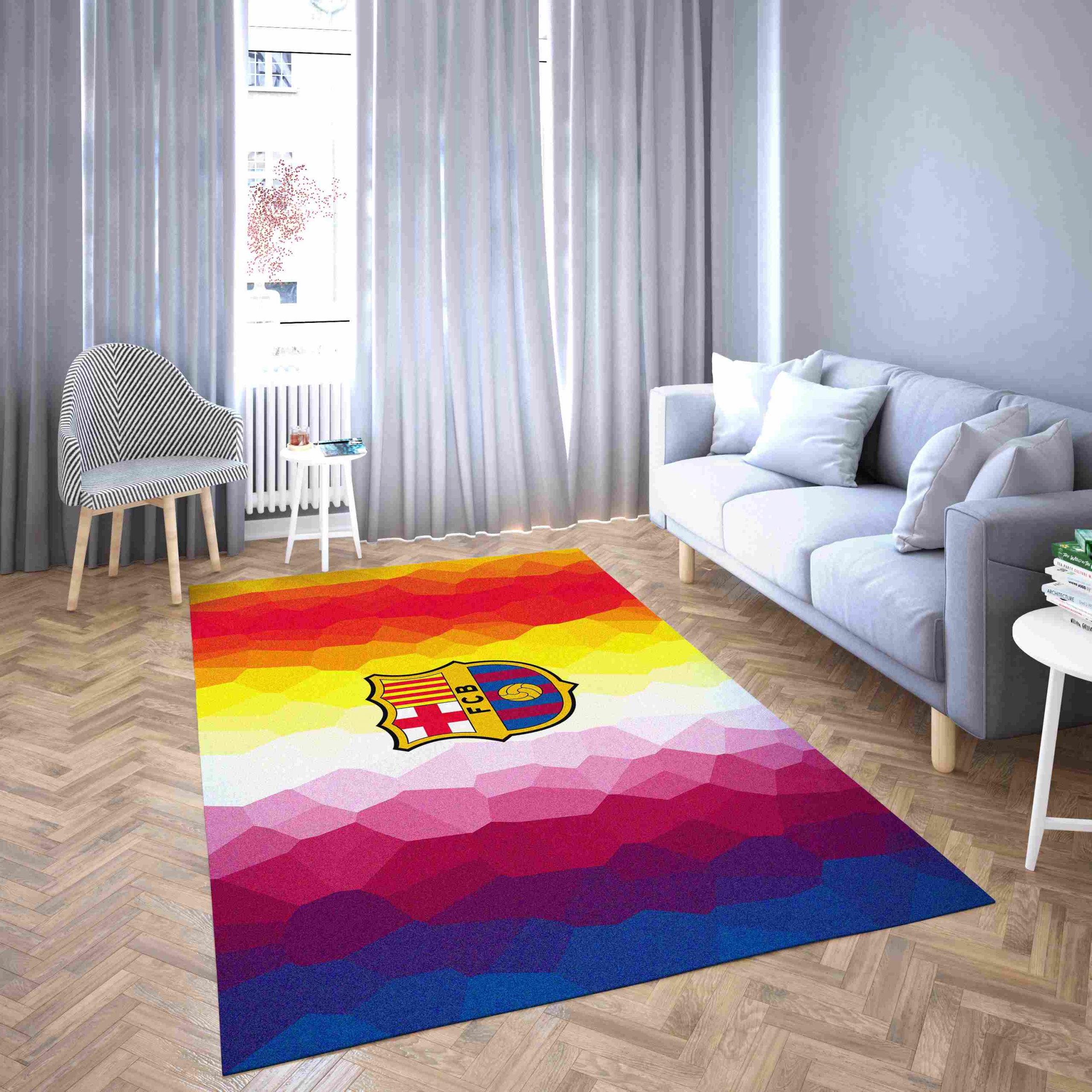 Barcelona Brilliant Football Club Carpet Living Room Rugs