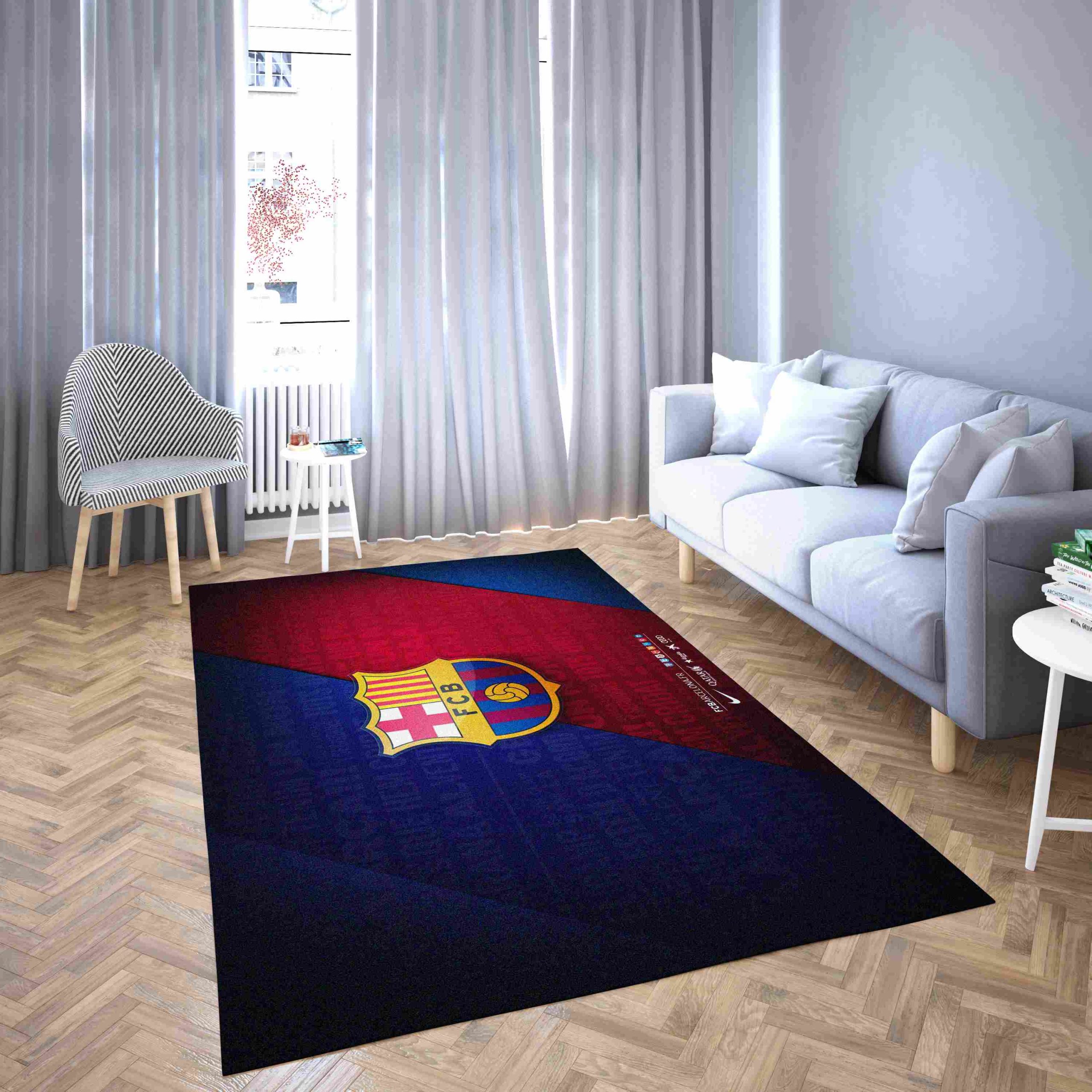 Barcelona Club Football 3D Carpet Living Room Rugs