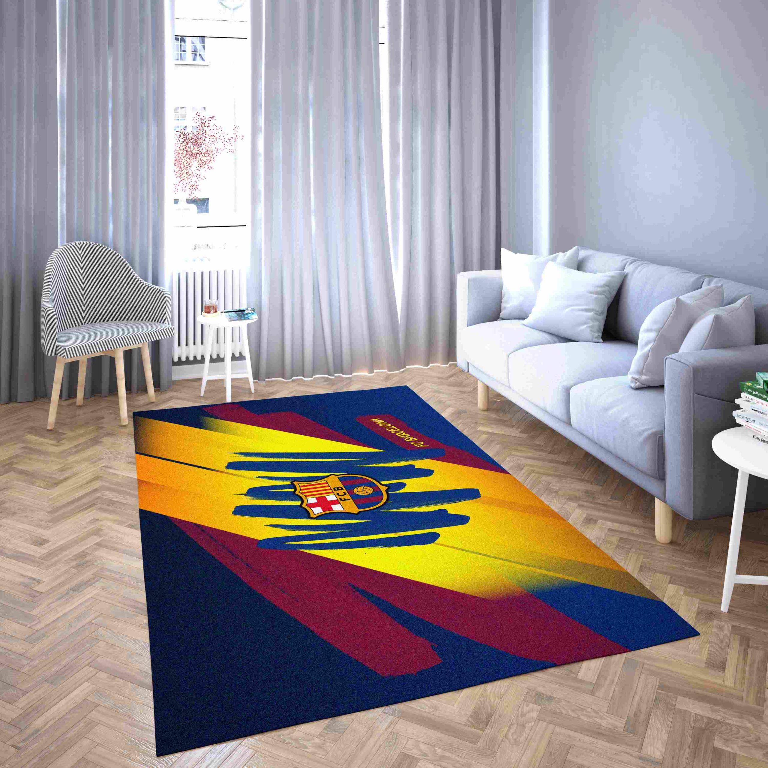 Barcelona Football Club Many Colors Carpet Living Room Rugs