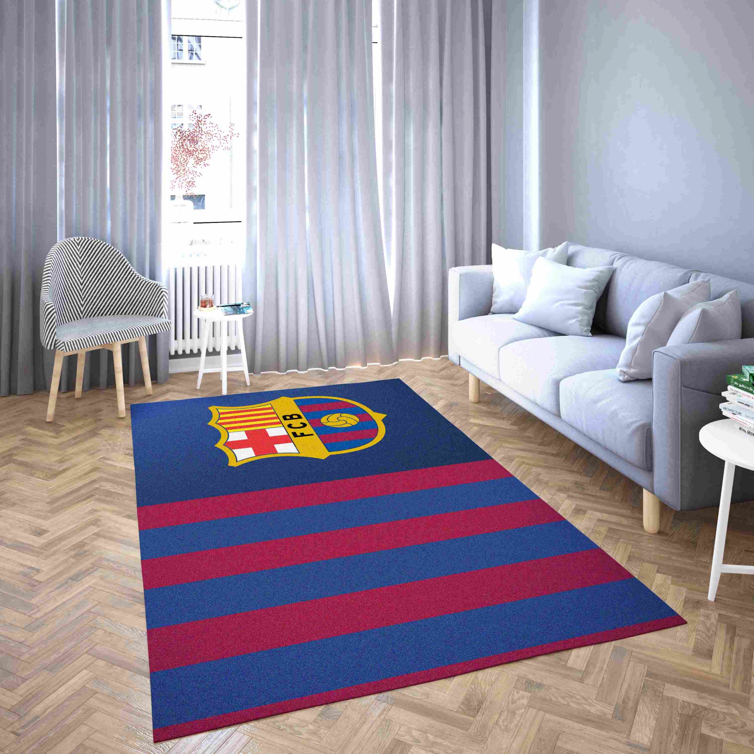 Barcelona Red And Blue Football Club Carpet Living Room Rugs