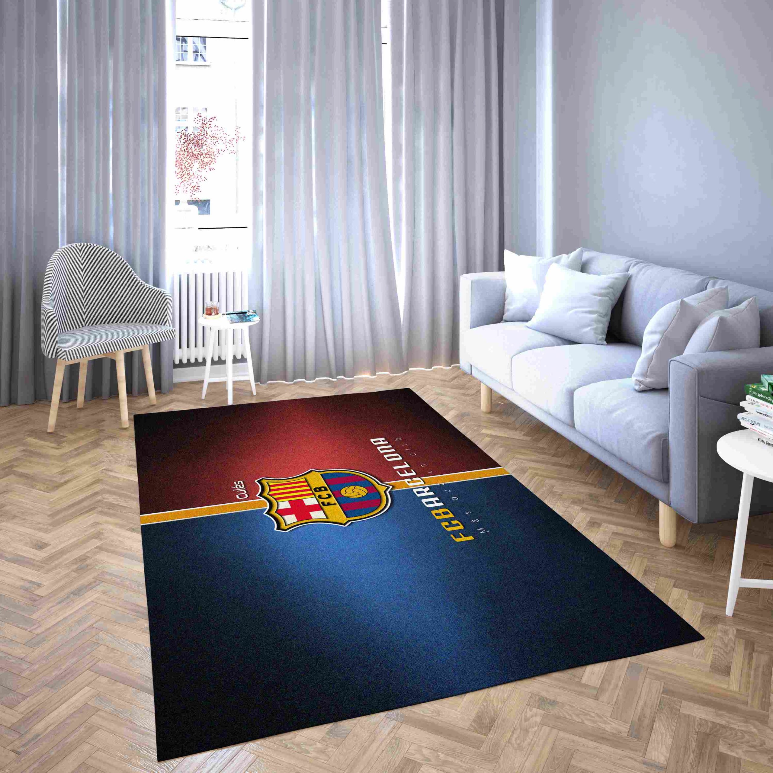 Barcelona Spirit Football Club Carpet Living Room Rugs