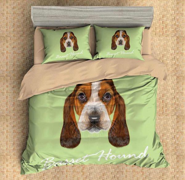 Bas Hound Duvet Cover and Pillowcase Set Bedding Set