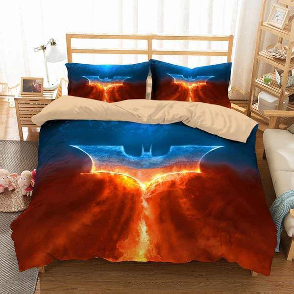 Bat Man 4 Duvet Cover and Pillowcase Set Bedding Set