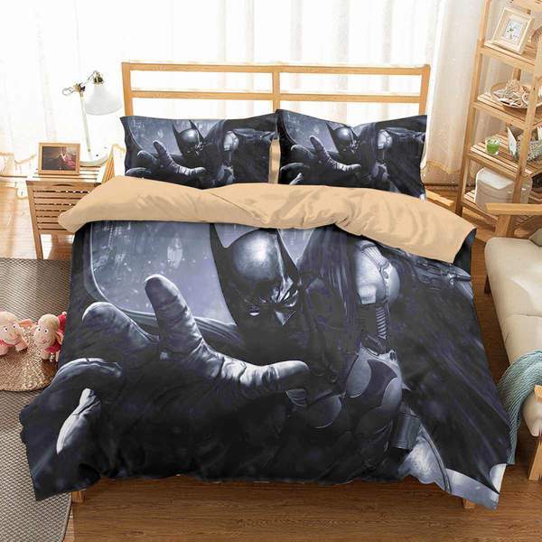 Bat Man Duvet Cover and Pillowcase Set Bedding Set