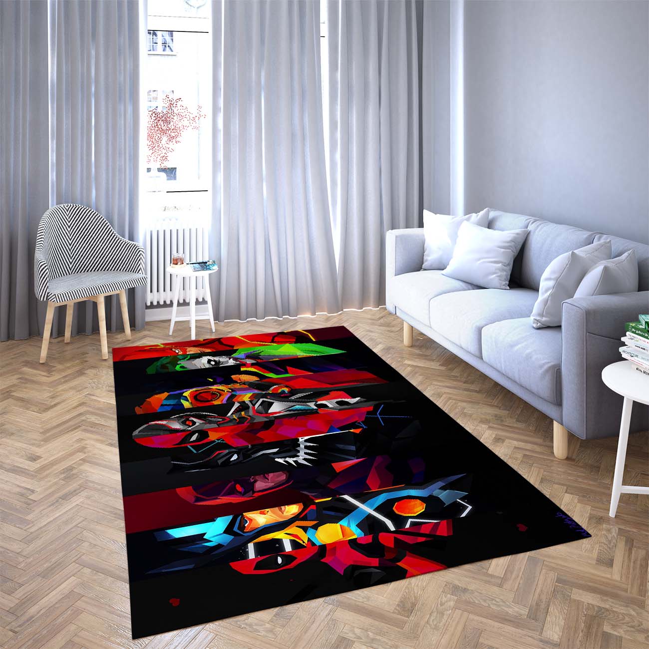 Batman And Joker Black Panther Carpet Living Room Rugs