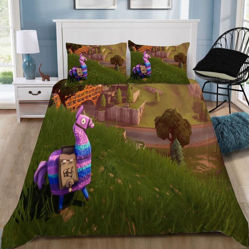 Battle Royale 2 Fortnite Gamer Duvet Cover and Pillowcase Set Bedding Set 143