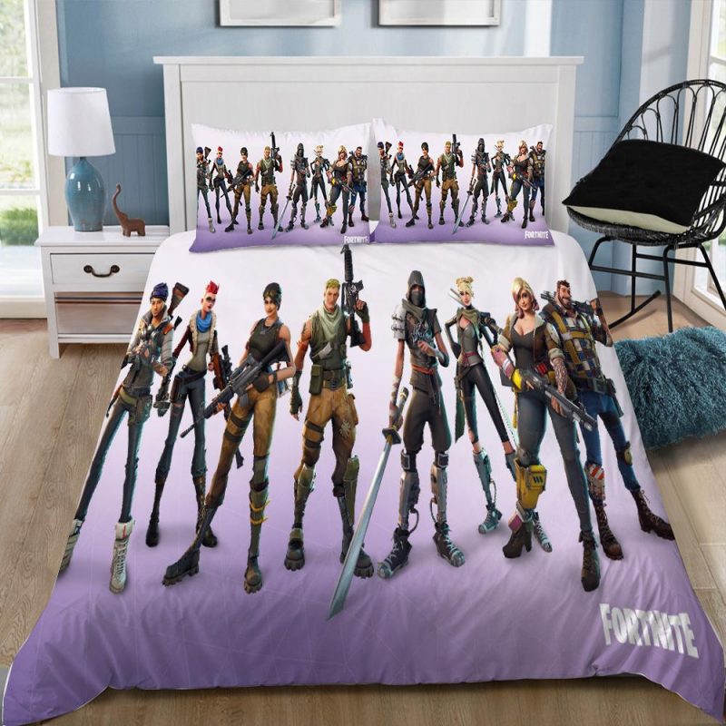 Battle Royale Fortnite Gamer Duvet Cover and Pillowcase Set Bedding Set 193