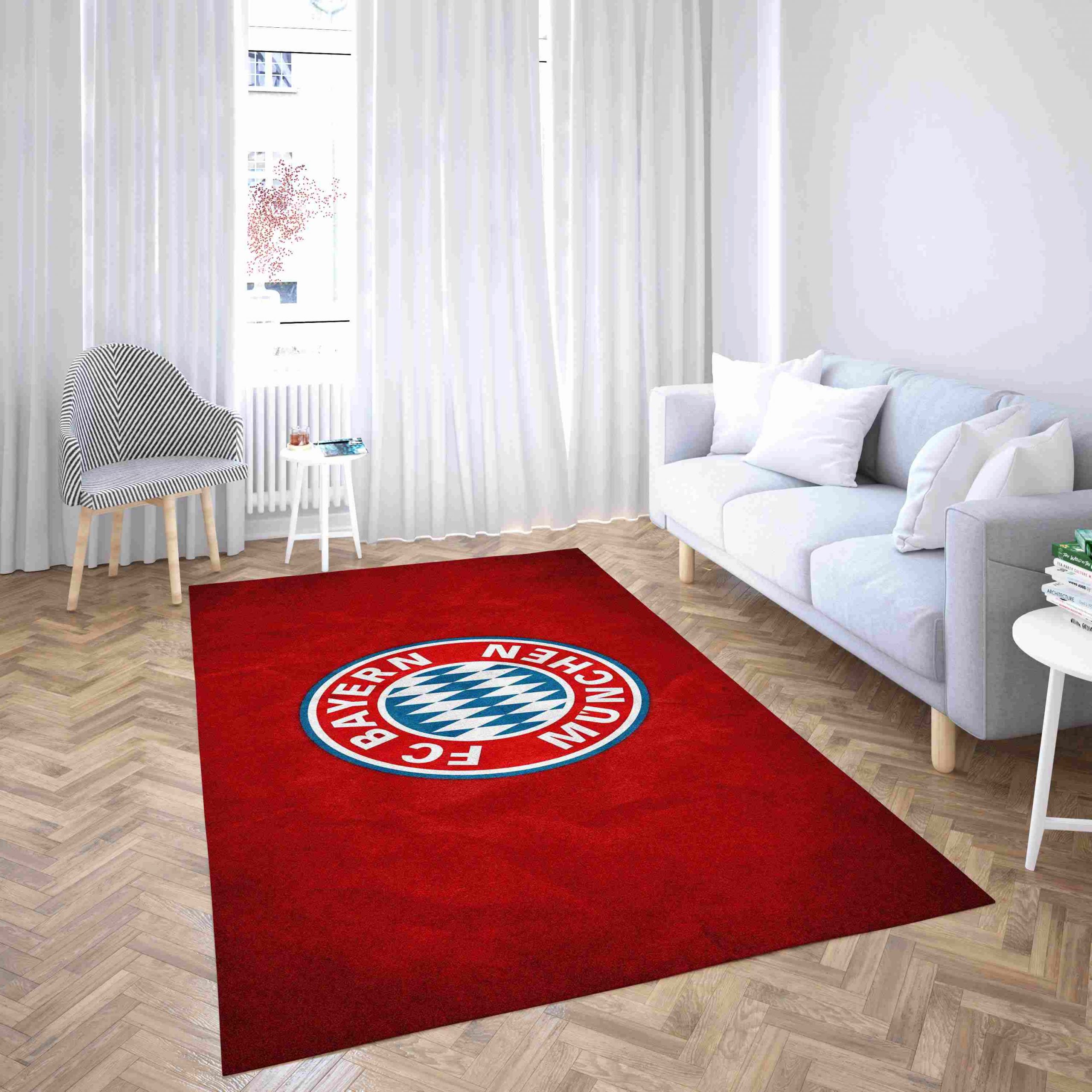 Bayern Munich Club In Red Carpet Living Room Rugs