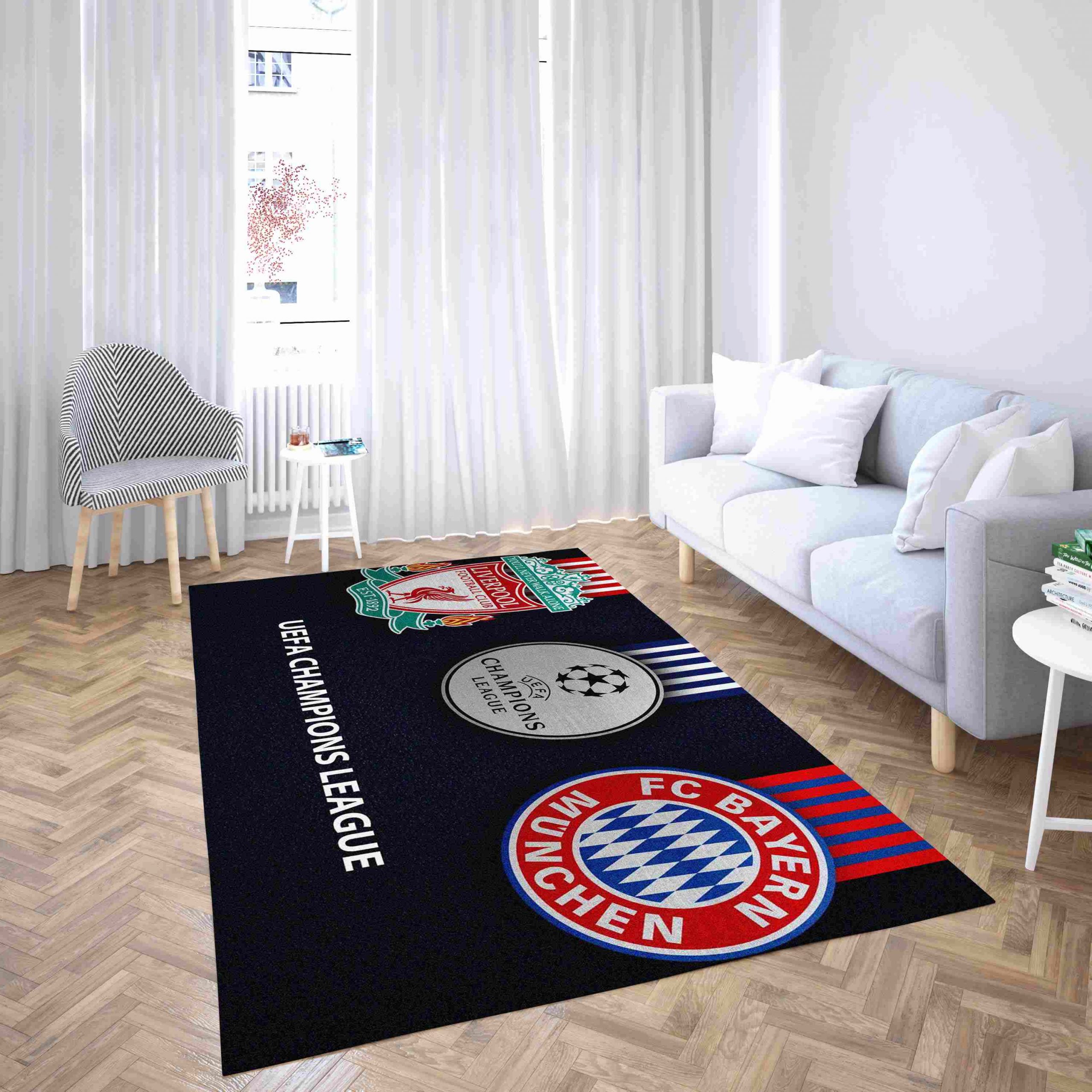 Bayern Munich Football Club And Liverpool Carpet Living Room Rugs