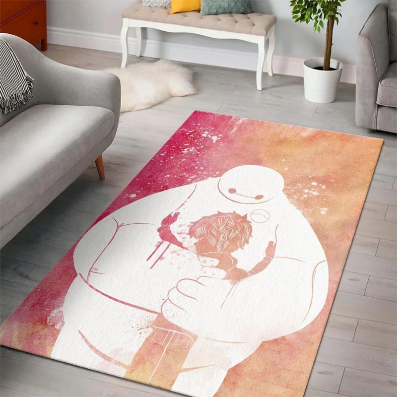 Baymax big hero 6 disney movies area rugs living room carpet