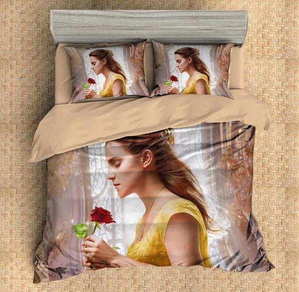 Beauty And The Beast 3 Duvet Cover and Pillowcase Set Bedding Set