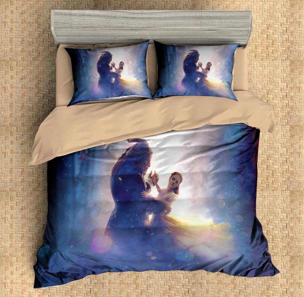 Beauty And The Beast Duvet Cover and Pillowcase Set Bedding Set 480