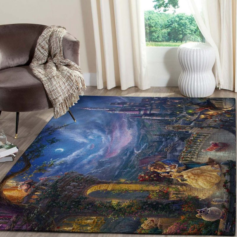 Beauty and The Beast rug Disney rug Living Room Rug Carpet