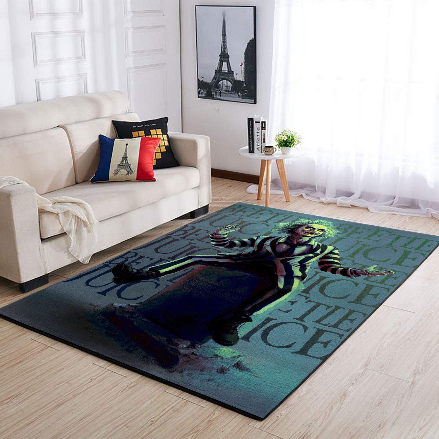 Beetlejuice Halloween Living Room Rug Carpet 3