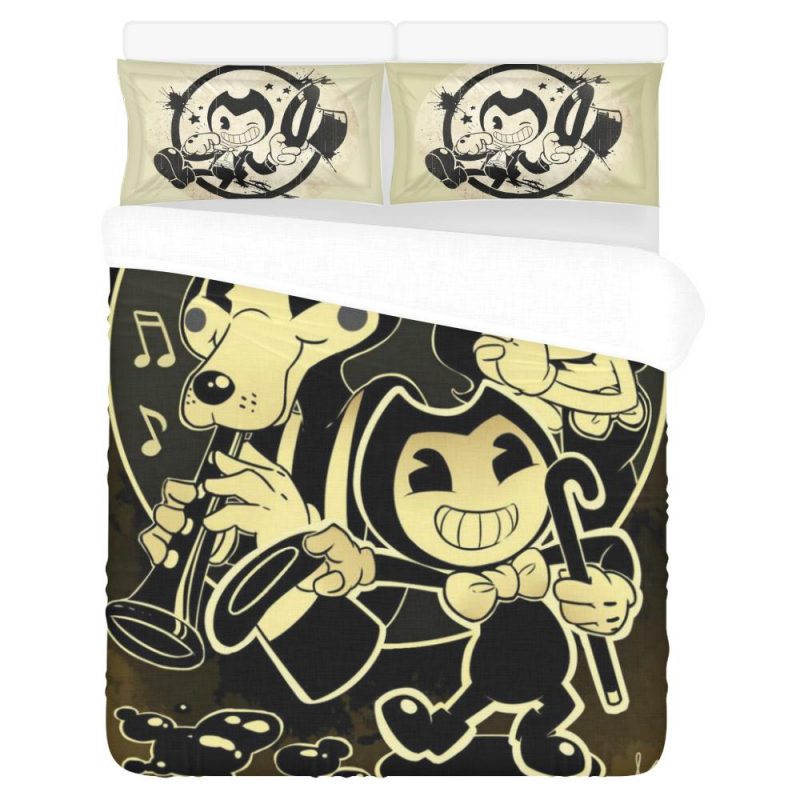 Bendy And The Ink Machine 2 Duvet Cover and Pillowcase Set Bedding Set