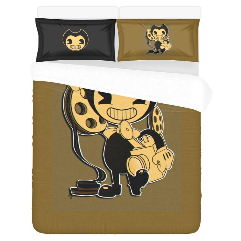 Bendy And The Ink Machine 3 Duvet Cover and Pillowcase Set Bedding Set