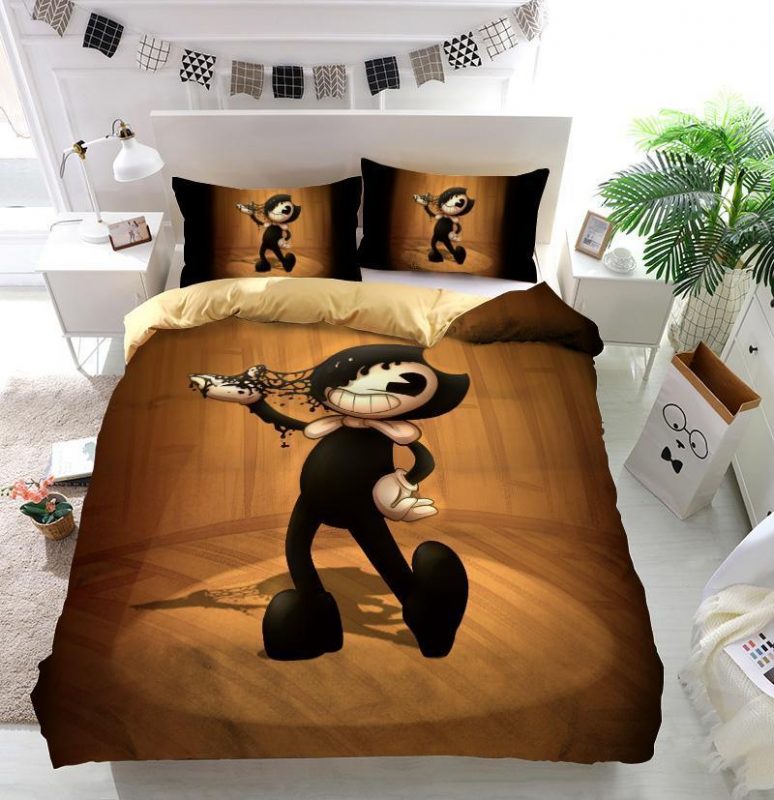 Bendy And The Ink Machine Duvet Cover and Pillowcase Set Bedding Set