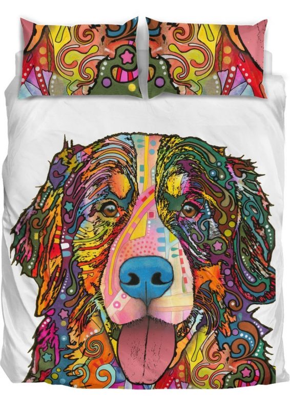 Bernese Moutain Duvet Cover and Pillowcase Set Bedding Set