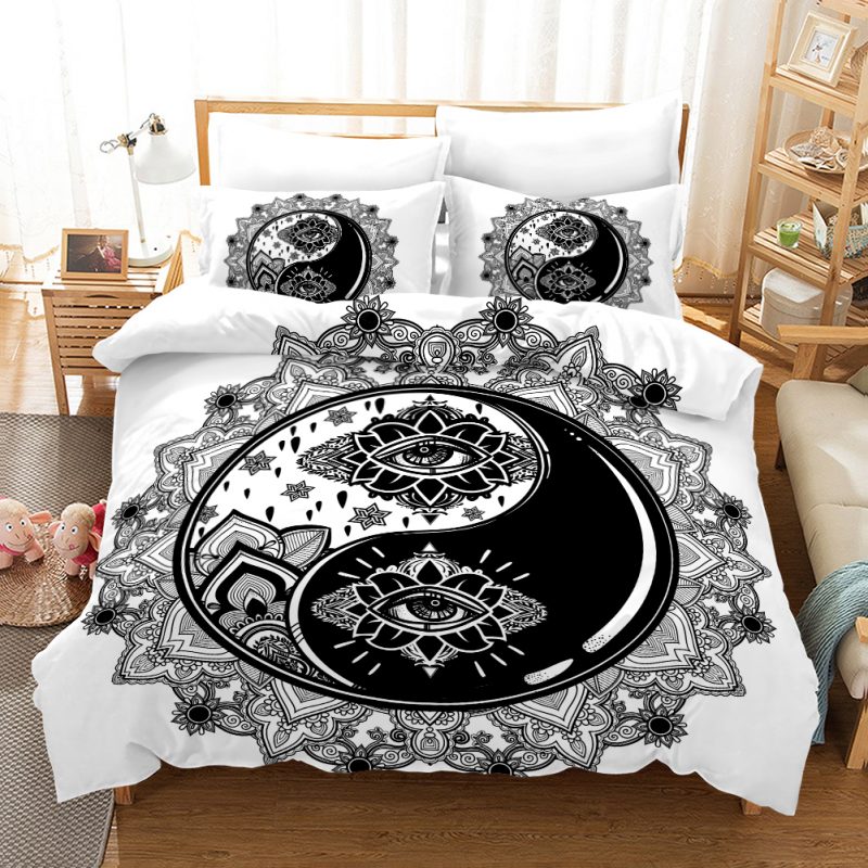 Black Gold 9 Duvet Cover and Pillowcase Set Bedding Set