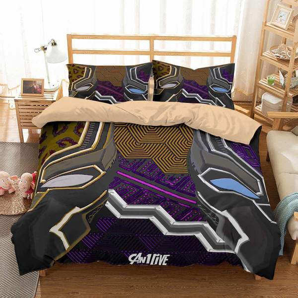 Black Panther 14 Duvet Cover and Pillowcase Set Bedding Set