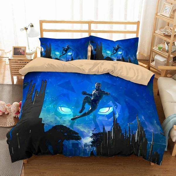 Black Panther 8 Duvet Cover and Pillowcase Set Bedding Set