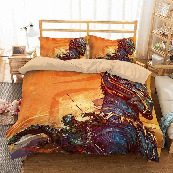 Black Panther 9 Duvet Cover and Pillowcase Set Bedding Set