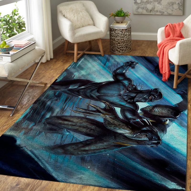 Black Panther Living Room Rugs Carpet 1