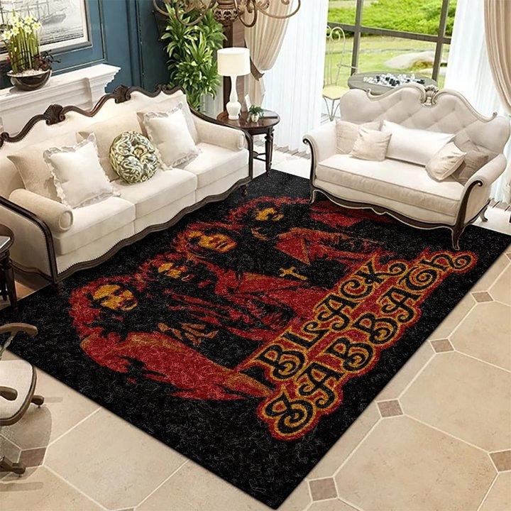 Black Sabbath Living Room Rug Carpet