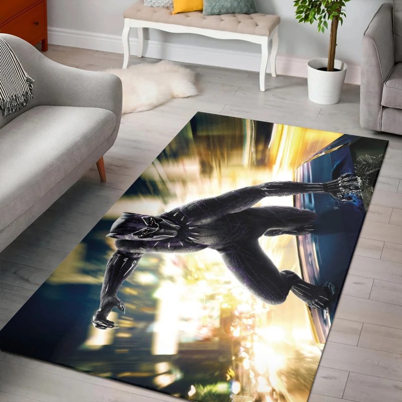 Black panther marvel movie Big lebowski carpet living room rugs