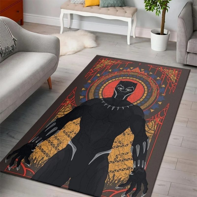 Black panther wakanda marvel superhero carpet living room rugs