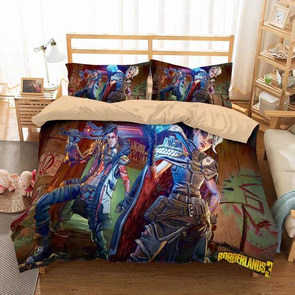 Borderlands 3 Duvet Cover and Pillowcase Set Bedding Set 738