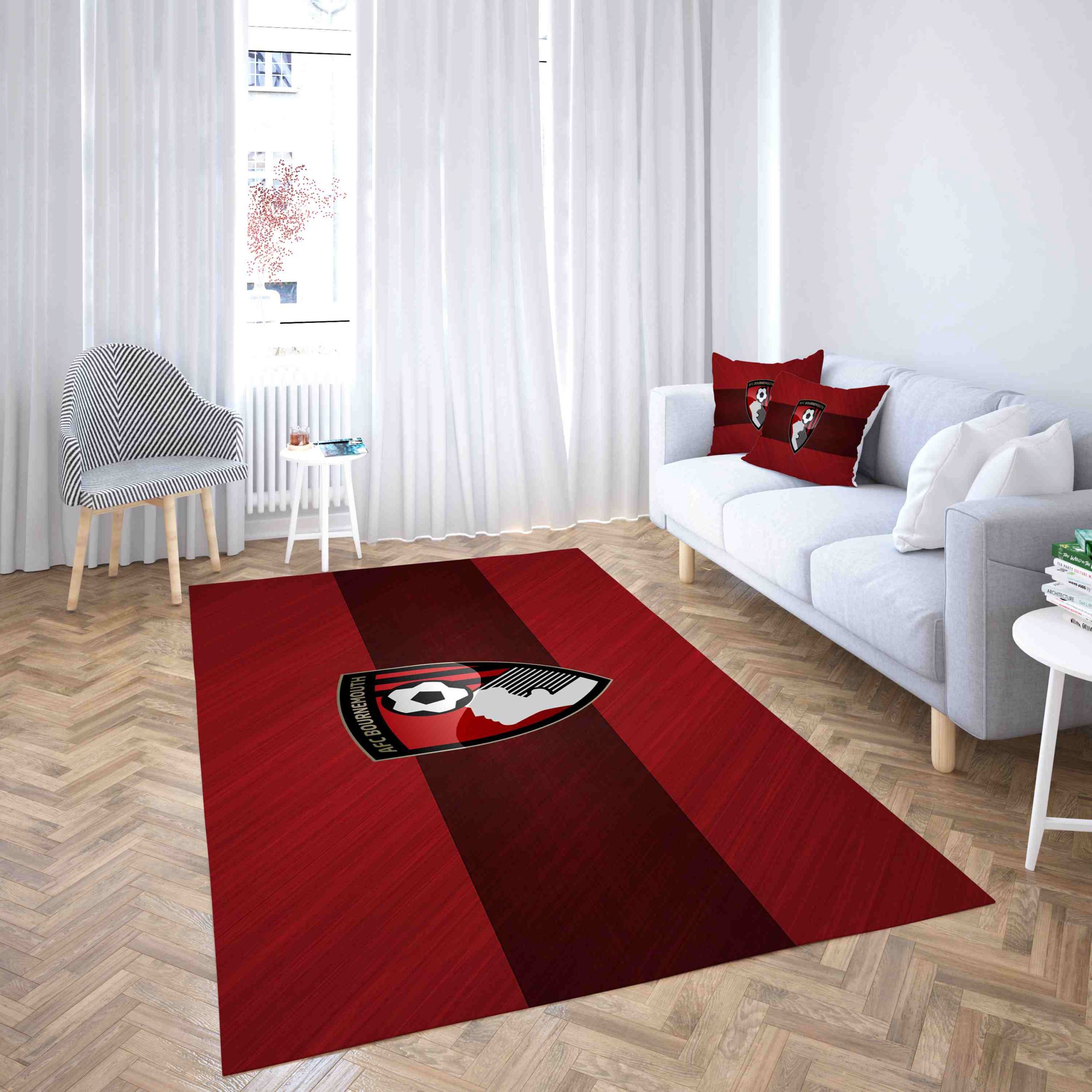 Bournemouth Football Club Special Red Carpet Living Room Rugs