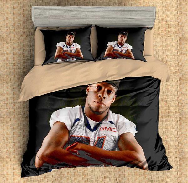 Brandon Marshall Duvet Cover and Pillowcase Set Bedding Set