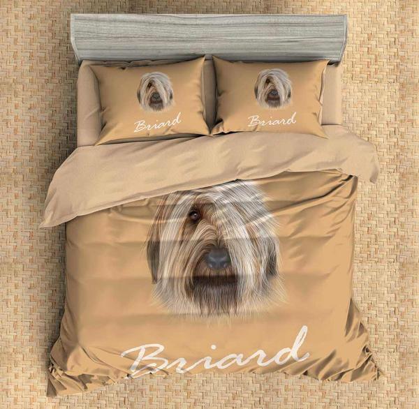 Briard Duvet Cover and Pillowcase Set Bedding Set