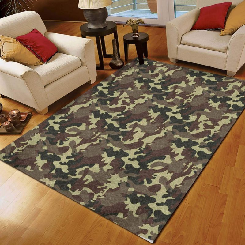 Brown Camouflage Limited Edition Rug Carpet