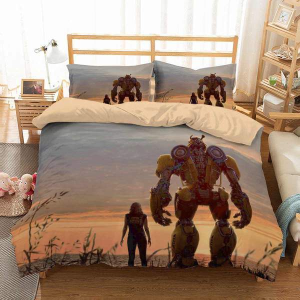 Bumblebee 8 Duvet Cover and Pillowcase Set Bedding Set