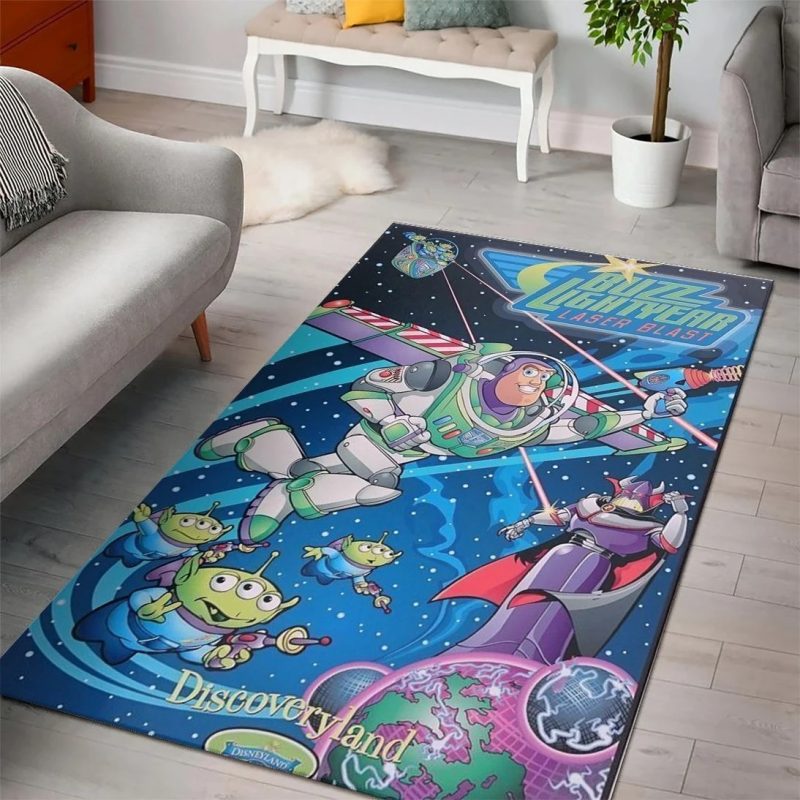 Buzz lightyear toystory disney movies area carpet living room rugs