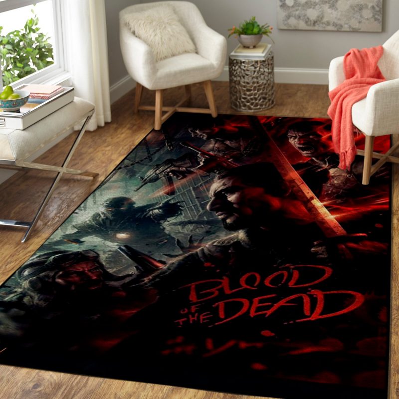 Call Of Duty Black Ops Blood of the Dead Game Living Room Rug Carpet