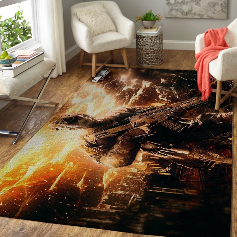 Call Of Duty Black Ops II Game Living Room Rug Carpet