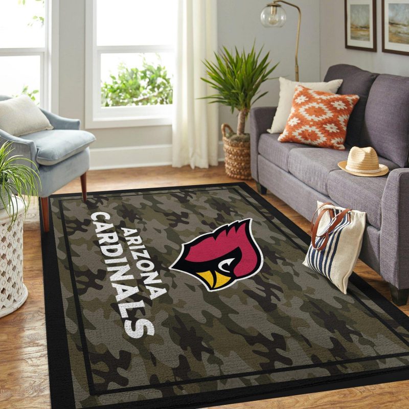 Camo Camouflage Arizona Cardinals Nfl Limited Edition Rug Carpet Room Carpet Sport Custom Area Floor Home Decor