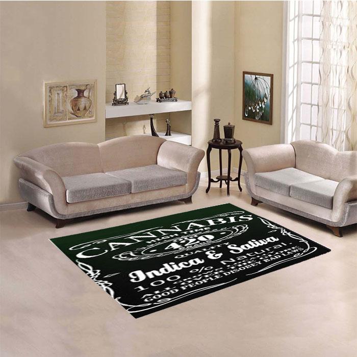 Cannabis High Time Living Room Rug Carpet